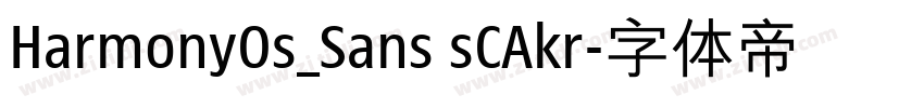 HarmonyOs_Sans sCAkr字体转换